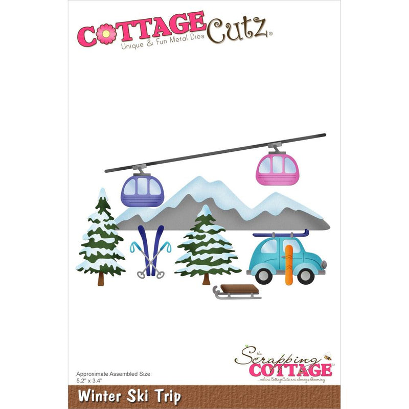 Cottage Cutz Dies - Winter Ski Trip, CC-973