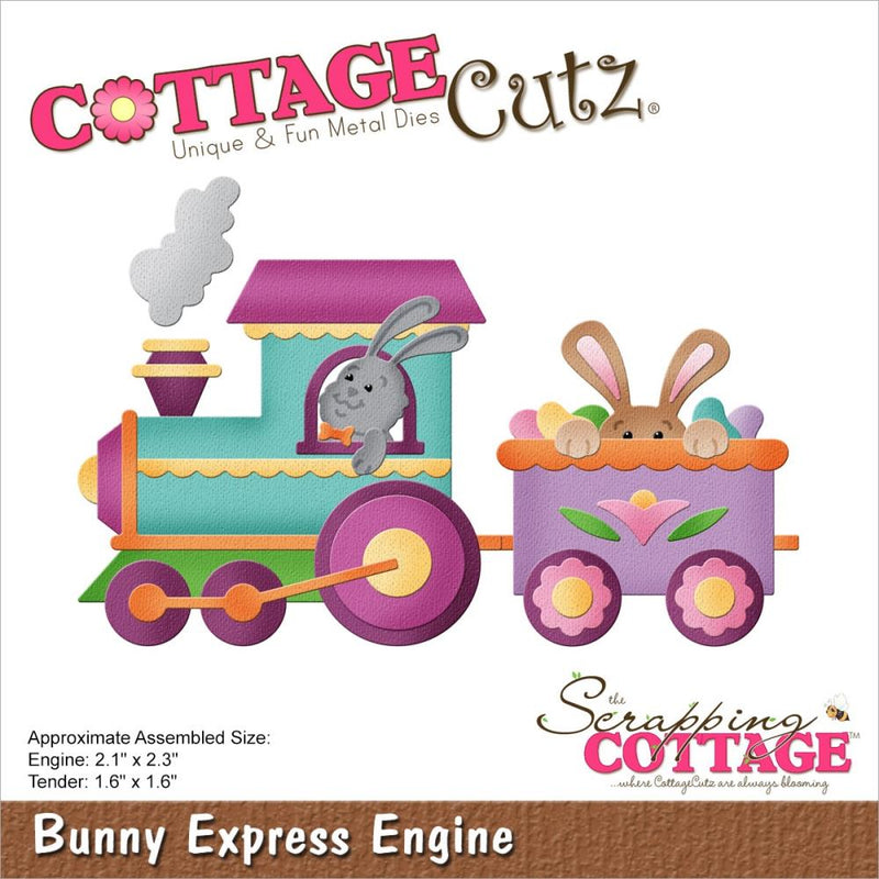 CottageCutz Dies - Bunny Express Engine, CC-992