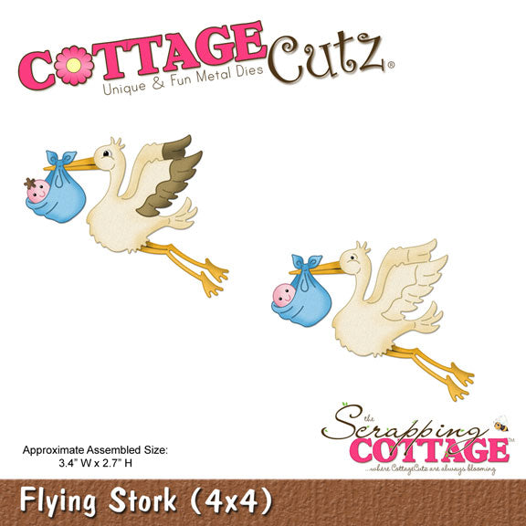 CottageCutz Dies - Flying Stork (4x4), CC4x4-498