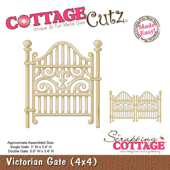 CottageCutz Dies - Victorian Gate (4x4), CC4x4-512