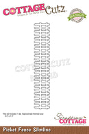 CottageCutz Dies - Picket Fence - Slimline, CCB-096