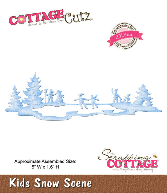 CottageCutz Dies - Kids Snow Scene, CCE-178
