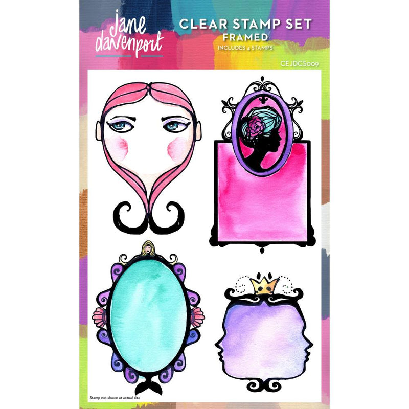 Creative Expressions - Jane Davenport Clear Stamp Set - Framed, CEJDCS09
