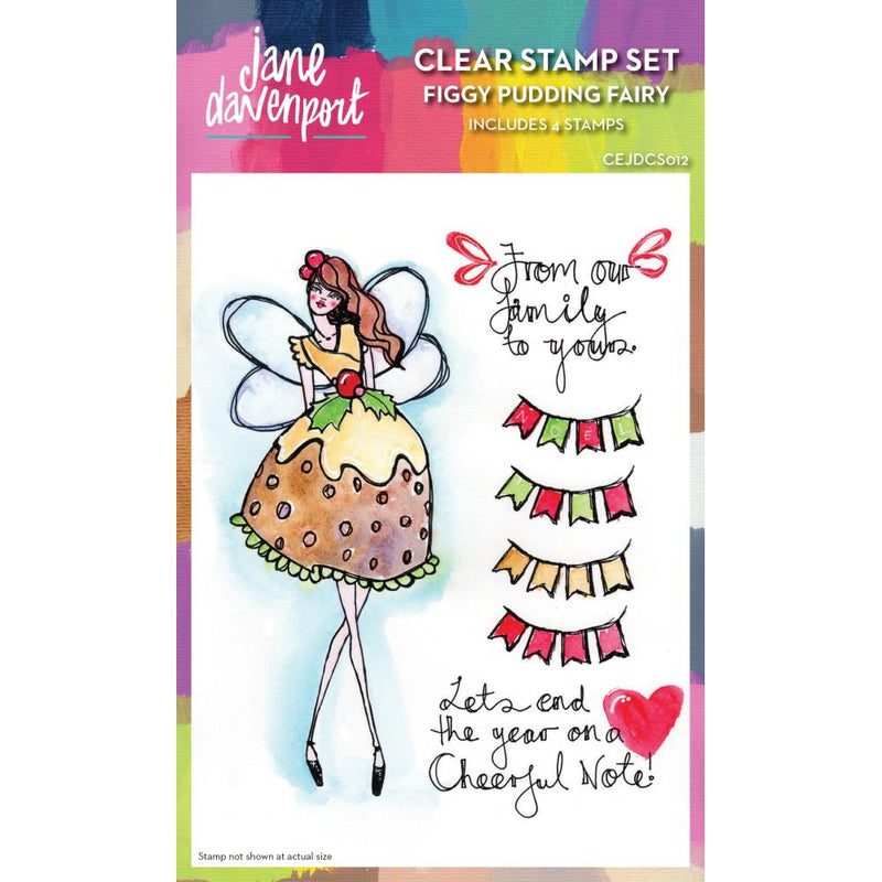Creative Expressions - Jane Davenport Clear Stamp Set - Figgy Pudding Fairy, CEJDCS12