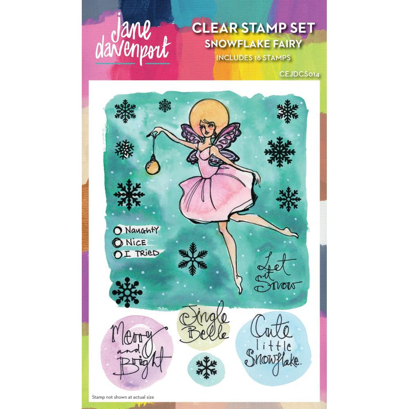 Creative Expressions - Jane Davenport Clear Stamp Set - Snowflake Fairy, CEJDCS14