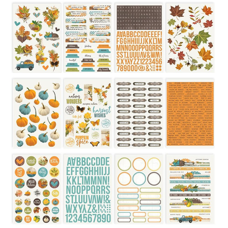 Simple Vintage Country Harvest - Sticker Book, CH16323