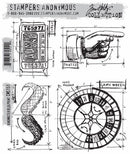 Stampers Anonymous Stamp Set - Ringmaster Blueprint, CMS151 Designer: Tim Holtz