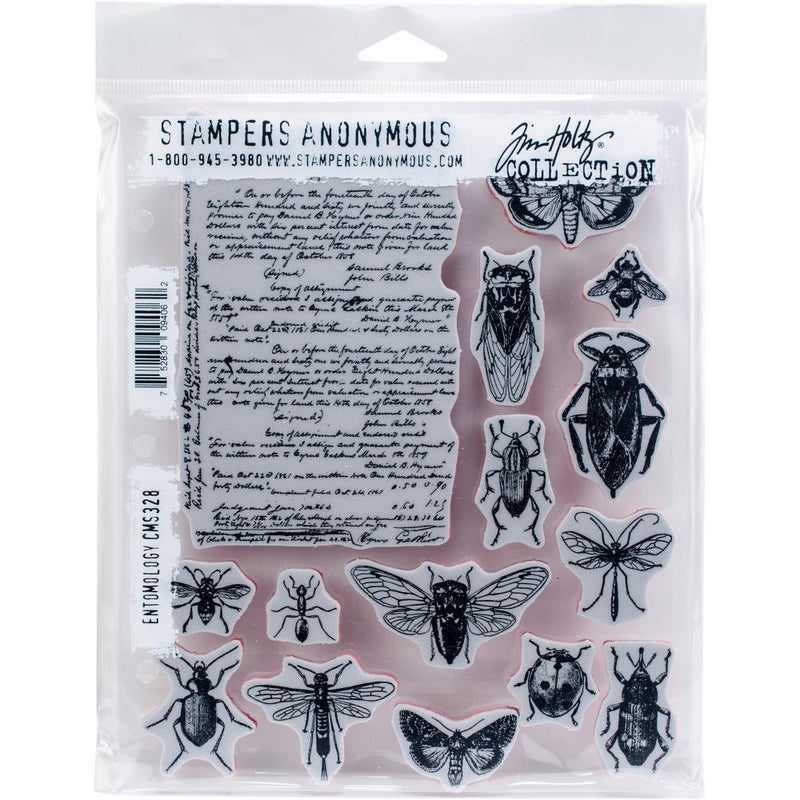 Stampers Anonymous Stamp Set - Entomology, CMS328 Designer: Tim Holtz