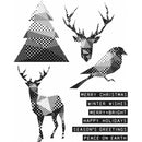 Stampers Anonymous Stamp Set - Modern Christmas, CMS388 Designed by: Tim Holtz