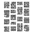 Stampers Anonymous Stamp Set - Bold Tidings Mini, CMS440 by: Tim Holtz