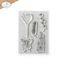 Elizabeth Craft Designs Stamp Set - Florals n' Fabrick Collection - Home Garden, CS265