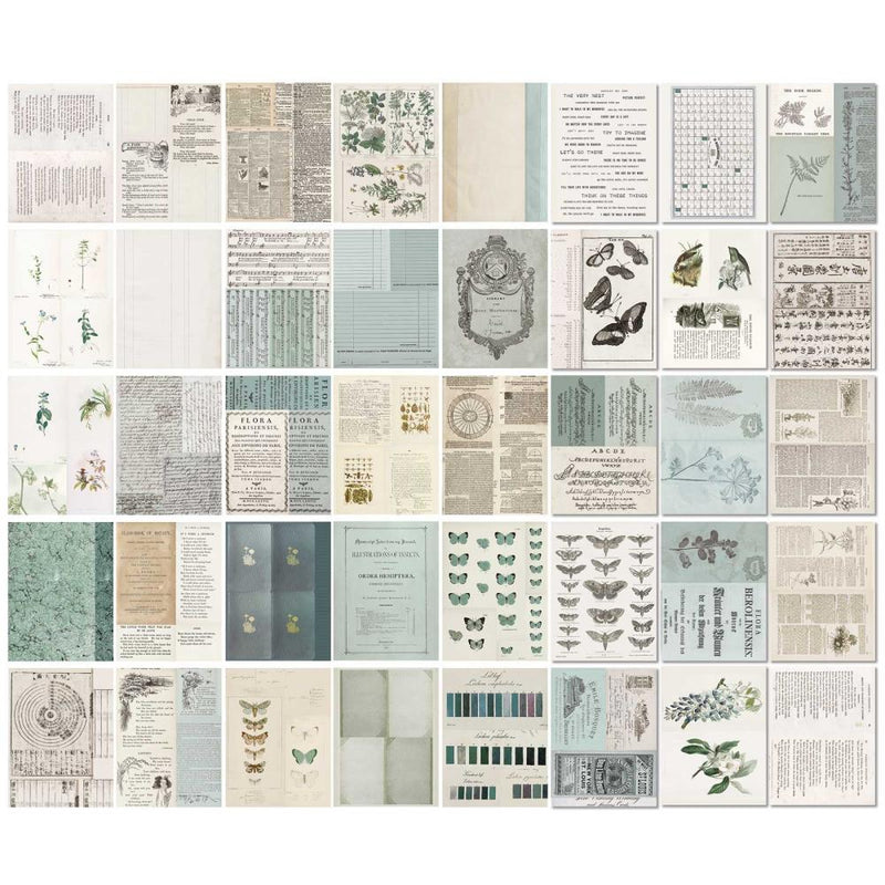 49 & Market Collage Sheets 6x8 Set - Color Swatch: Eucalyptus, CSE39951