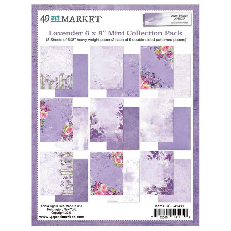49 & Market 6x8 Mini Collection Pack - Color Swatch: Lavender, CSL41411
