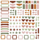 Simple Stories Chipboard Bits & Pieces - ColorVIBE Boho, CV13480