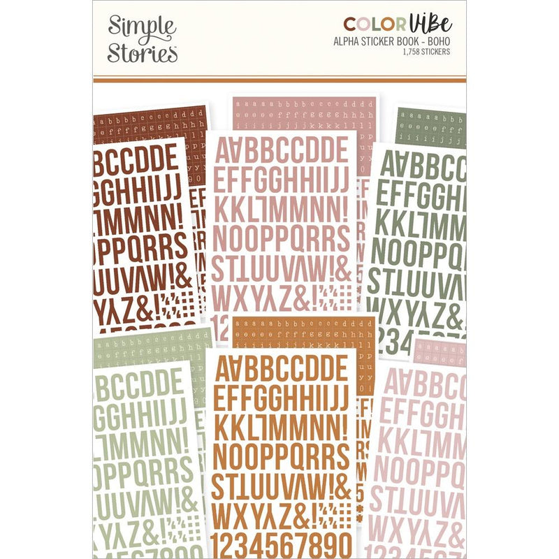 Simple Stories Sticker Book - ColorVIBE Boho, CVS13479