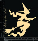 Dusty Attic Chipboard - Witch On Broom