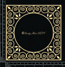 Dusty Attic Chipboard 6x6 - Wrought Iron Frame