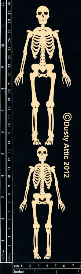 Dusty Attic Chipboard - Skeletons, DA0756 ~ 3x12