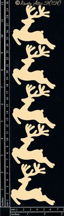 Dusty Attic Chipboard 3x12 - Reindeer