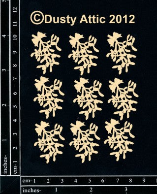 Dusty Attic Chipboard 3x4 - Mini Mistletoe, DA0777