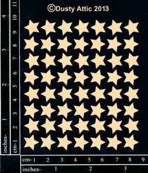 Dusty Attic Chipboard 3x4 - Mini Stars, DA1040