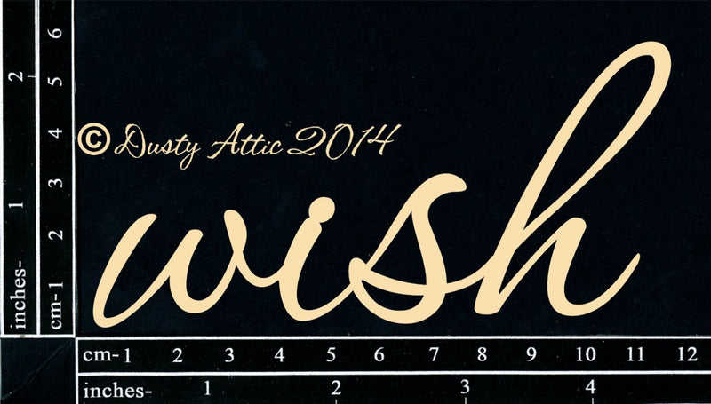 Dusty Attic Chipboard 3x5 - Wish, DA1147