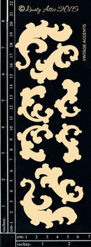 Dusty Attic Chipboard 3x8 - Vintage Accents, DA1284