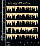 Dusty Attic Chipboard 4x4- Mini Icicles, DA1696