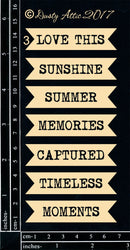 Dusty Attic Chipboard 3x6 - Mini Tags