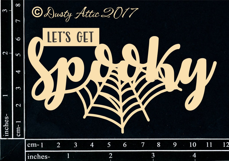 Dusty Attic Chipboard - Let's Get Spooky, DA1858 ~ 3x5