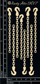 Dusty Attic Chipboard 3x6 - Industrial Chains, DA1938