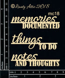 Dusty Attic Chipboard 3x6 - Mini Captions