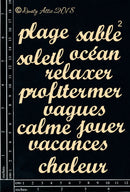 Dusty Attic Chipboard 5x7 - French Mini Words