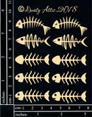 Dusty Attic Chipboard 3x4 - Mini Skeleton Fish, DA2190