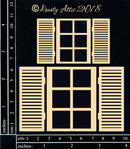 Dusty Attic Chipboard 3x6 - Windows & Shutters