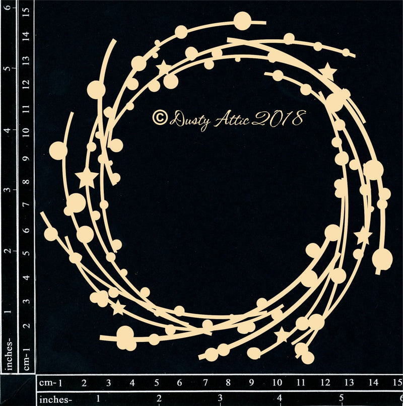 Dusty Attic Chipboard 6x6 - Cosmic Swirl, DA2254
