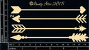Dusty Attic Chipboard 3x6 - Tribal Arrows