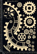 Dusty Attic Chipboard 12x8 - Time Travel – Designer Mixed Chipboard, DA2287