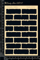 Dusty Attic Stencil 5x7 - Brick Stencil