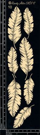 Dusty Attic Chipboard 3x12 - Tropical Foliage