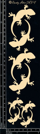 Dusty Attic Chipboard 3x12 - Geckos, DA2595