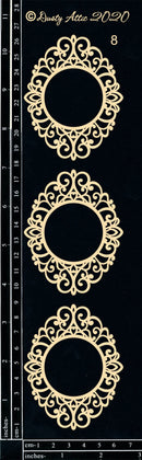 Dusty Attic Chipboard 3x11 - ATC Frames