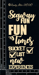 Dusty Attic Chipboard 3x6 - Mini Captions