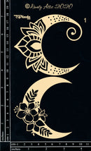 Dusty Attic Chipboard 5x7 - Moons