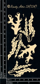 Dusty Attic Chipboard 3x6 - Ocean Elements