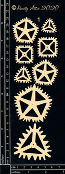 Dusty Attic Chipboard 3x9 - Geo Gears