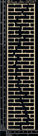 Dusty Attic Chipboard 3x12- Brick Wall Border, DA2871