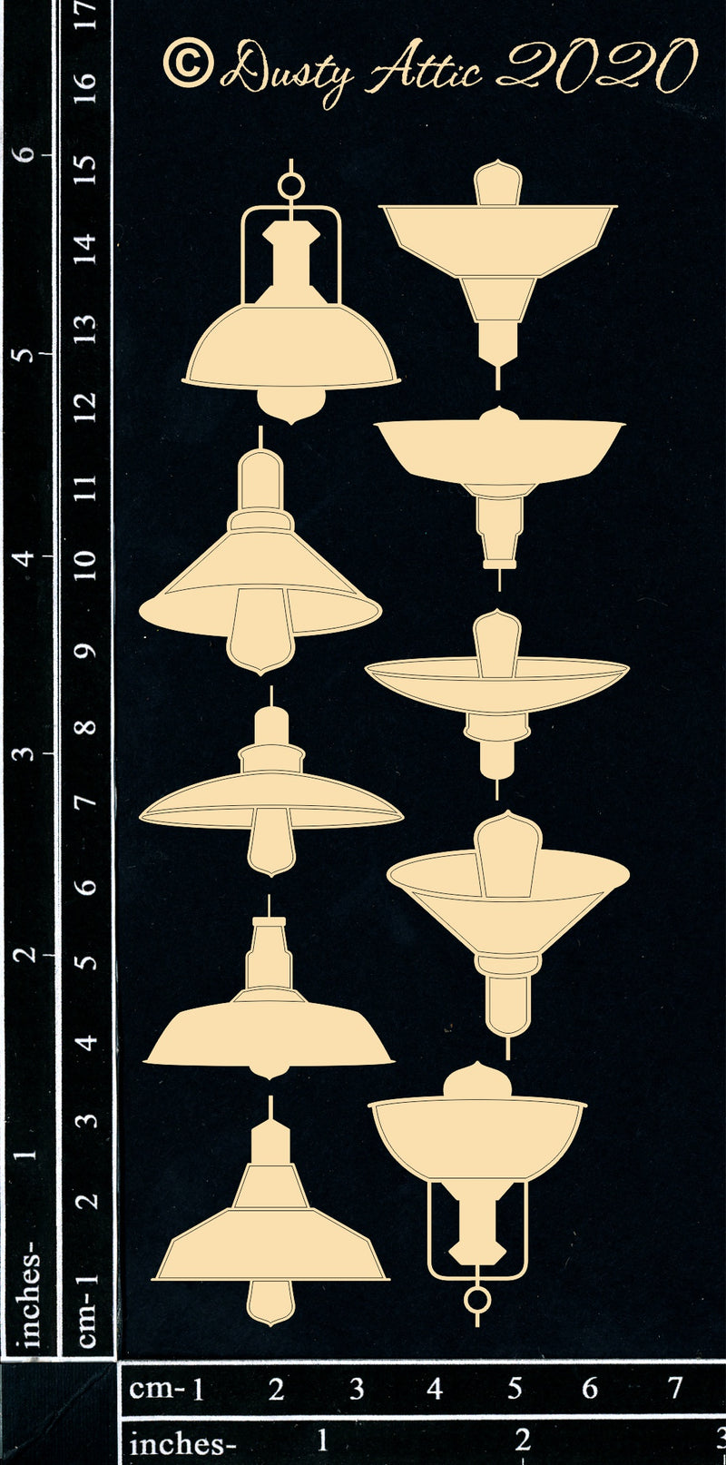 Dusty Attic Chipboard 3x6 - Warehouse Lights - Small, DA2887