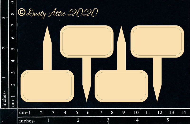 Dusty Attic Chipboard 3x6 - Plant Labels