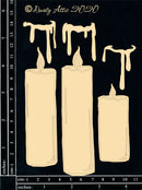 Dusty Attic Chipboard 4x6 - Candles Large, DA2914